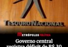 Governo Federal tem déficit primário de 30 bilhões