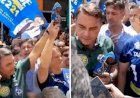 Flávio segura imagem de Nossa Senhora em ato para rebater fake