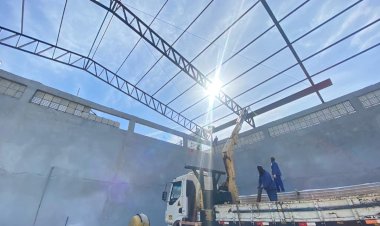 Prefeitura de Três Rios avança na reta final das obras do novo Ginásio Poliesportivo