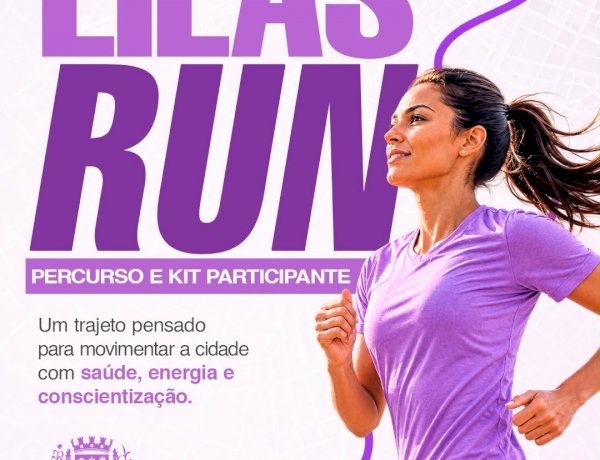 Lilás Run movimenta Três Rios neste domingo com esporte e conscientização pelo fim da violência contra a mulher