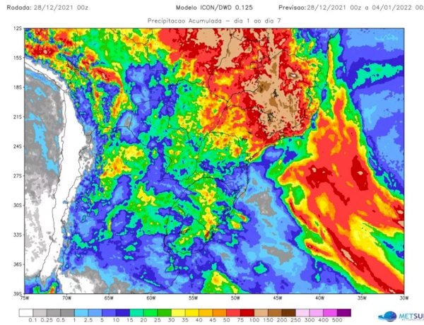 Começa preparação para fortes chuvas no Sul e Sudeste   