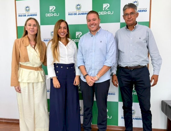 Prefeito Julio Canelinha se reúne com presidente do DER-RJ e tem pedidos atendidos