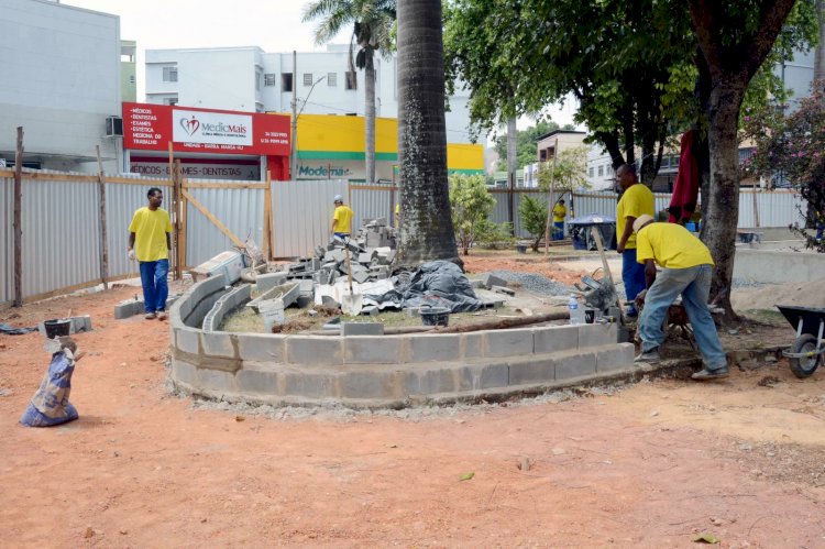 Barra Mansa: Obra da Praça das Nações Unidas está em fase avançada