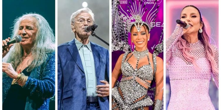 Réveillon no Rio terá Anitta, Ivete Sangalo, Caetano e Bethânia