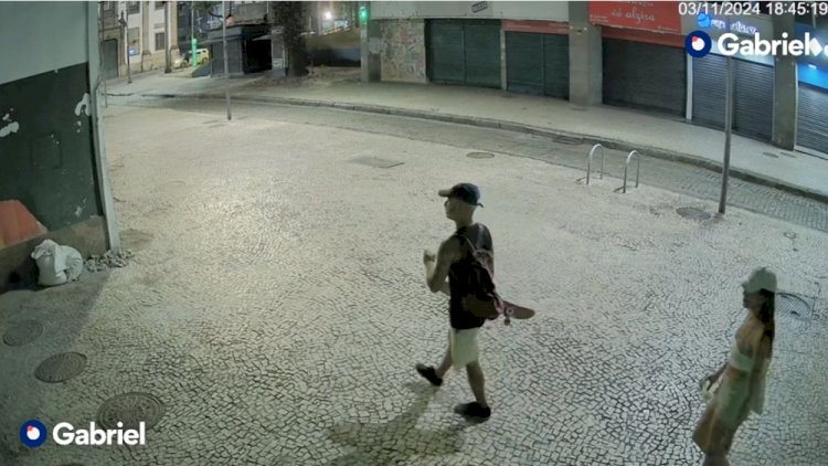 Vândalo pichador é filmado destruindo patrimônio na Rua São José