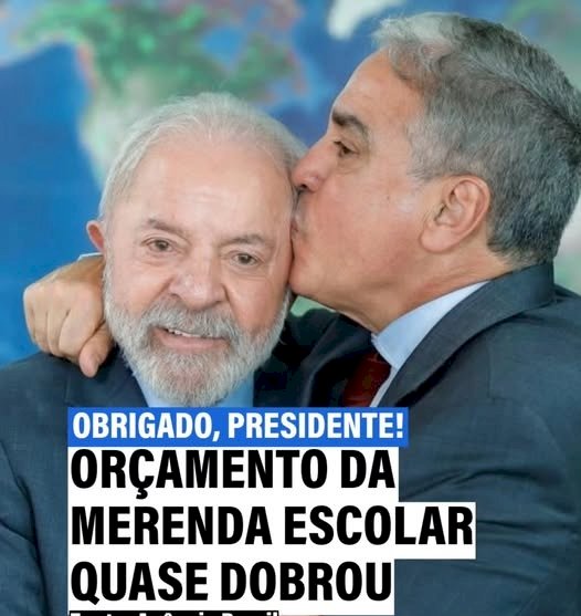 Merenda Escolar recebe mais investimento do Governo Federal