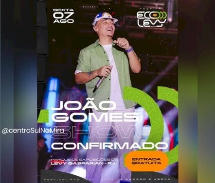 A primeira grande atração da Eco Levy 2026 já foi anunciada e movimentou o público da região.