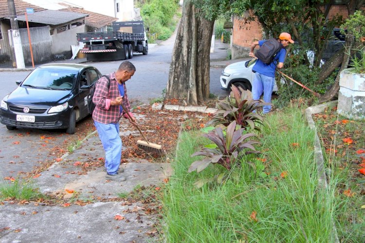 Prefeitura intensifica mutirão de serviços e leva melhorias ao bairro Paraíso de Baixo