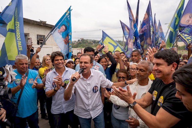 Eduardo Paes afirma que vai concluir as obras do Batalhão de Polícia Militar de Nova Iguaçu, aumentar o efetivo policial e acabar com os territórios dominados pelo crime organizado na Baixada Fluminense