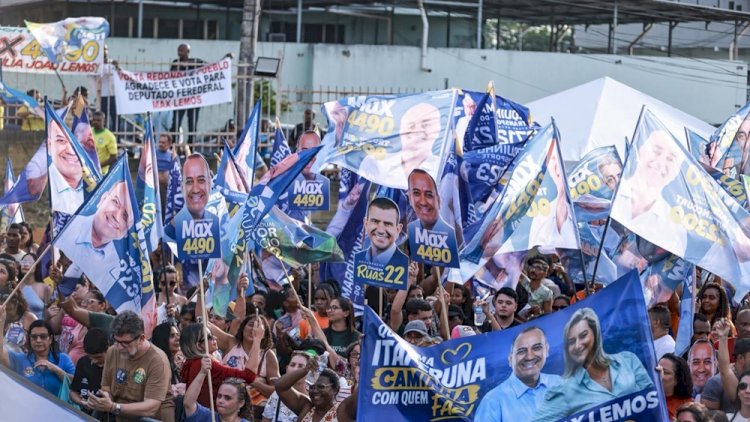 Max Lemos reúne em seu lançamento de campanha quase 10 mil pessoas ao lado de Douglas Ruas