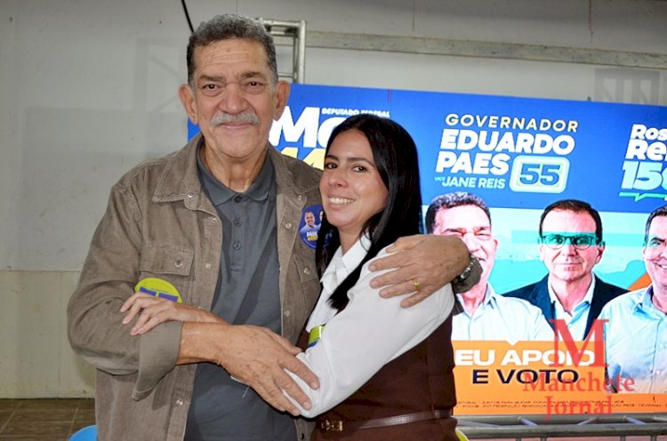 Mesmo com chuva e frio, uma multidão comparece ao Atlético Clube Operário para prestigiar os candidatos do Prefeito Cláudio Mannarino.