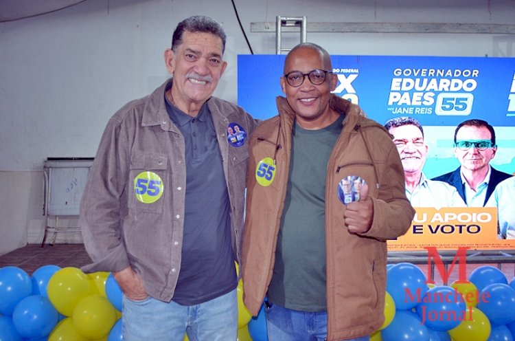 Mesmo com chuva e frio, uma multidão comparece ao Atlético Clube Operário para prestigiar os candidatos do Prefeito Cláudio Mannarino.