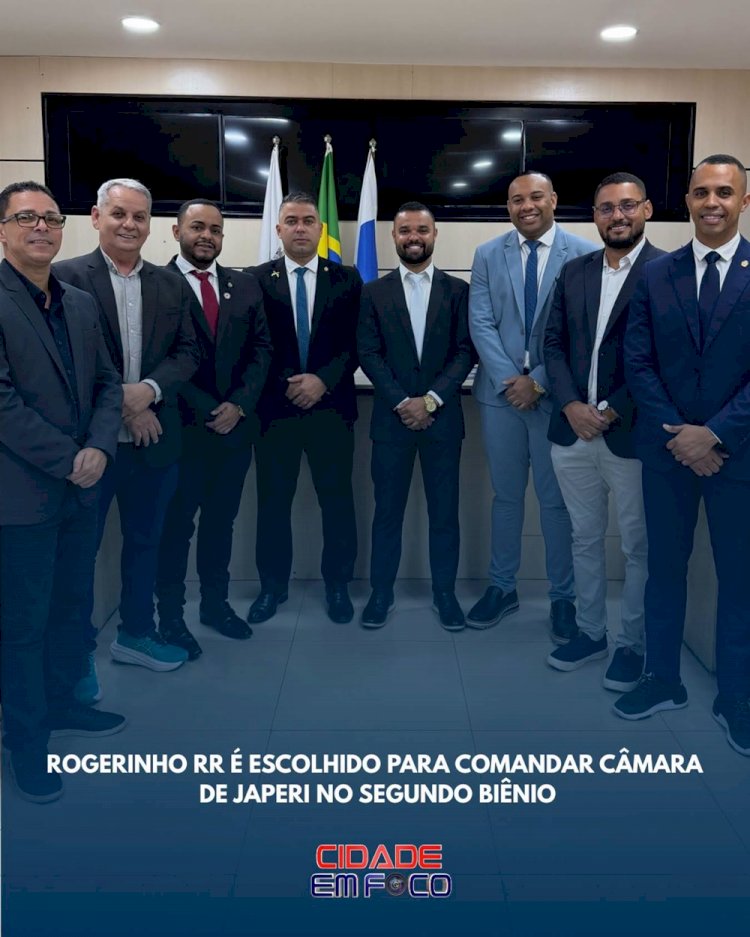 Rogerinho RR é escolhido para comandar Câmara de Japeri no segundo biênio