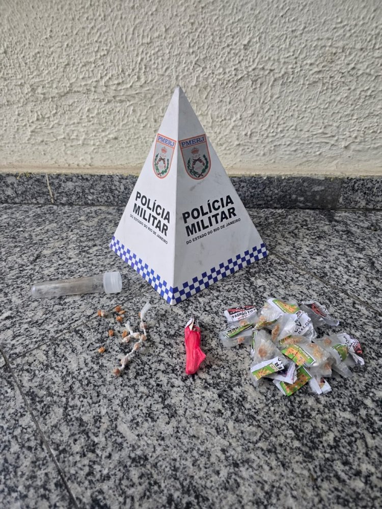 Polícia Militar apreende drogas durante patrulhamento em Comendador Levy Gasparian